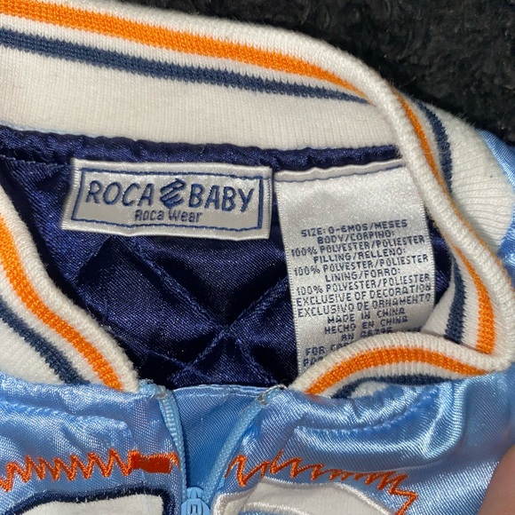 Rocawear Baby Blue Jacket with Orange Trim - Picture 4 of 6
